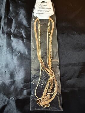 Birthday faux gold chains set of 3 New in package